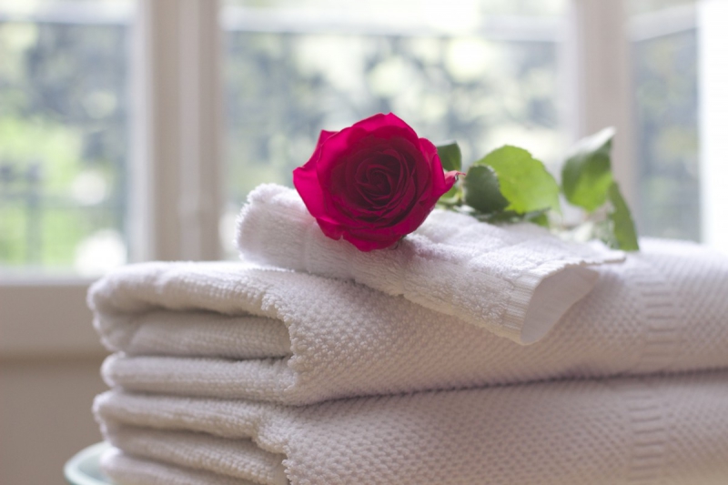 chambre-hote-ROUBION-min_towel_rose_clean_care_salon_spa_white_bath-731641